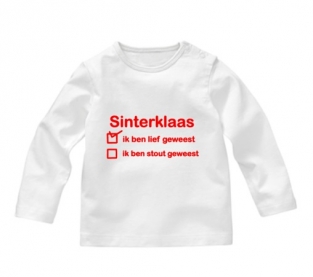 Strijkapplicatie Sinterklaas lief of stout geweest